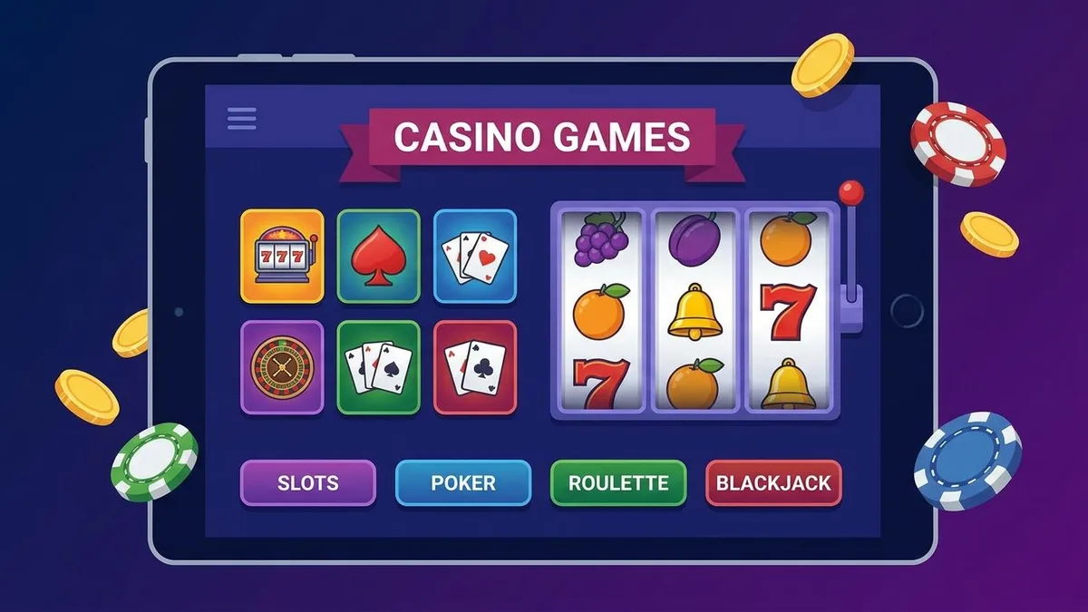 Casino-Spiele und Slot-Elemente